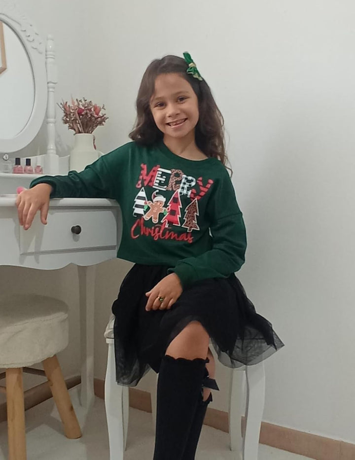 Arshiner Mädchen 5–12 Jahre Langarmshirt Crop Tops Kinder Baumwolle Pullover Sweatshirts mit Rundhal