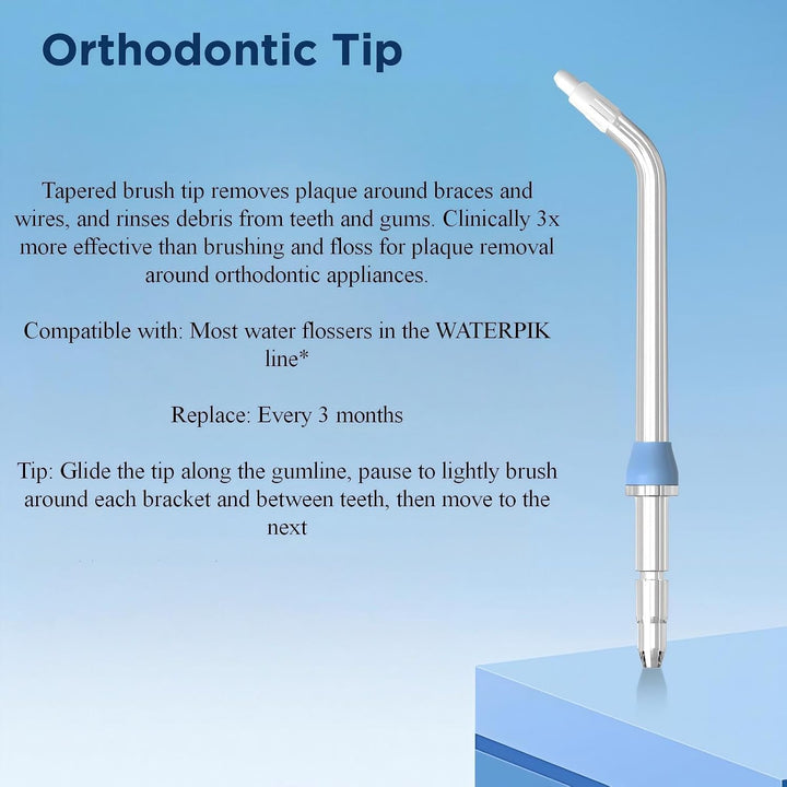 Ersatzköpfe für Waterpik Water Flosser (6 kieferorthopädische Spitzen)