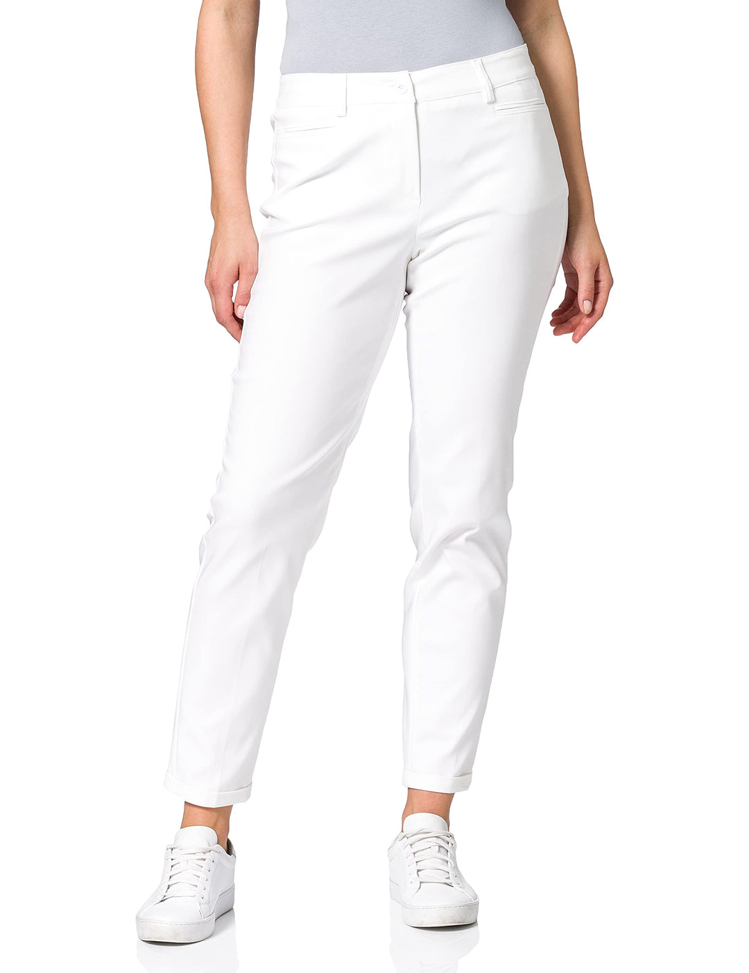 Atelier GARDEUR Damen Klassische Hose 44 Weiss, 44 Weiss