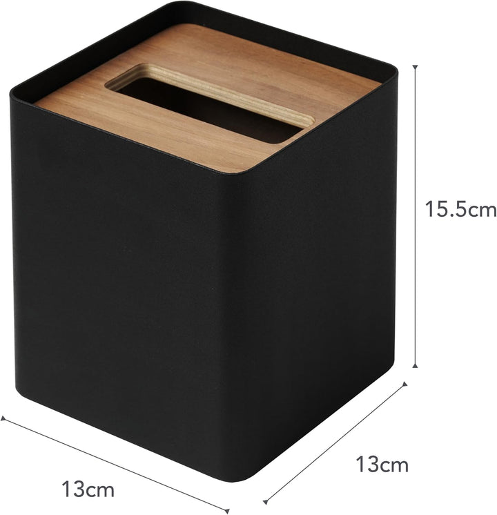 Yamazaki Box Cover Home | Stahl | Taschentuchbox, EinheitsgröÃŸe, Walnuss