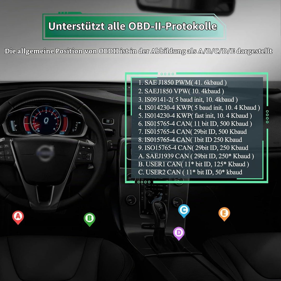 vLinker FD OBD2 Bluetooth Scan Tool, Diagnose Codeleser für iOS, Android und Windows - Made for for-
