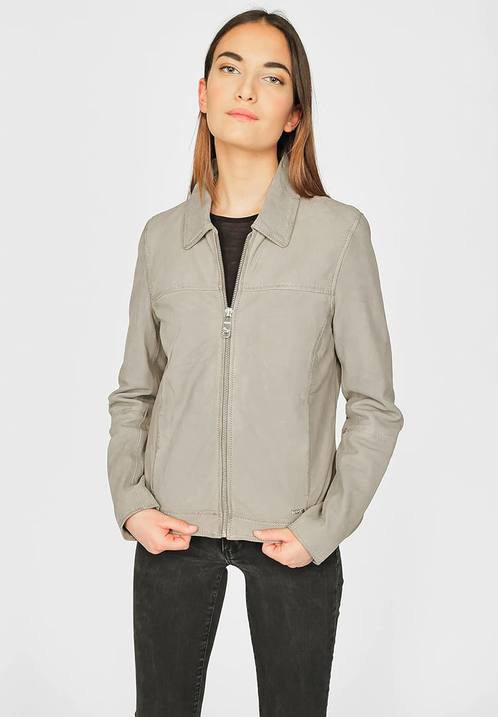 MAZE Damen Lederjacke 4202117 XL stone, XL stone