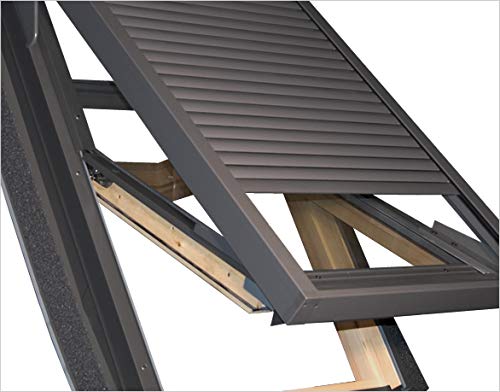 Dakea Aussenrollladen C02 55x78cm kompatibel für Velux GGL,GHL &amp; GPL Holz Dachfenster Aussenrolllade