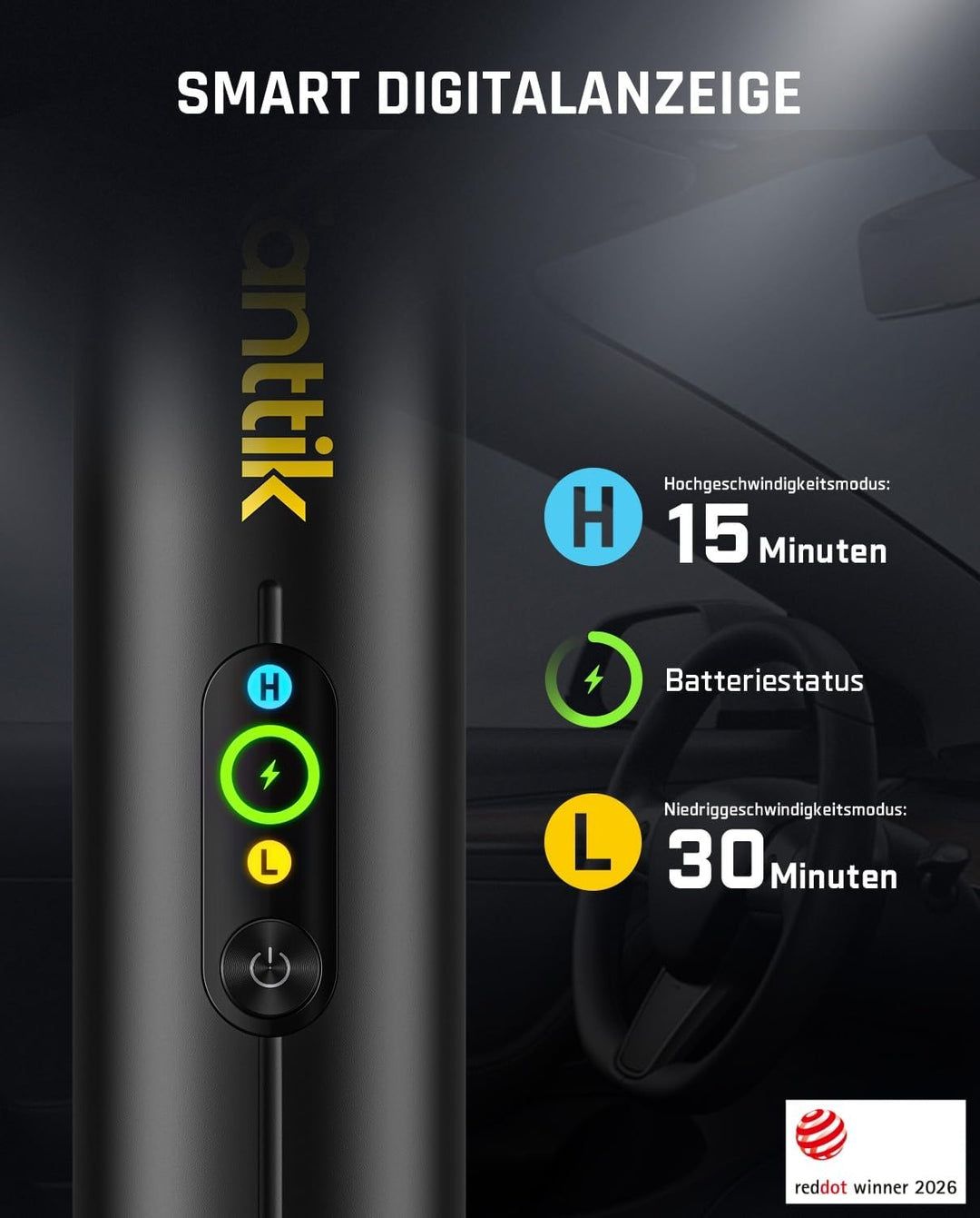 Fanttik Slim V10 Apex Kabelloser 4-in-1 Auto &amp; Mini-Handstaubsauger mit 19000 Pa Saugkraft, Smarter