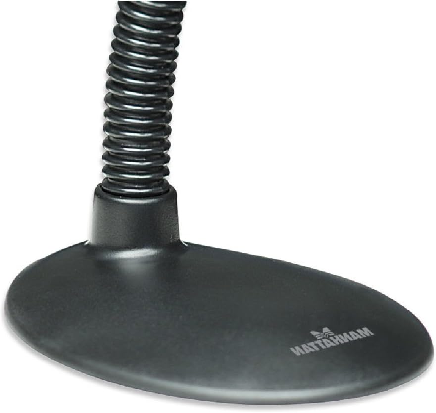 Manhattan Halterung für Barcodescanner (Schwanenhals mit Basis) schwarz 460842 Barcodescanner Halter