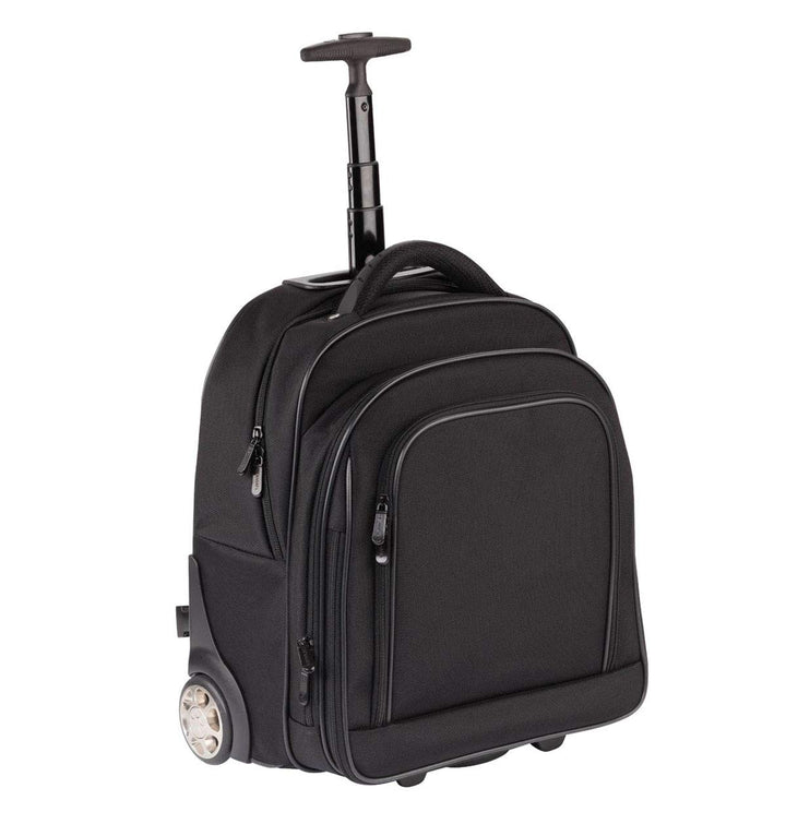 Rucksack Trolley Laptop Rollen Schulrucksack 47 cm Schwarz Dermata