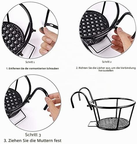 Metal Flower Pot Frames, Iron Flower Frames, Flower Pots with Flower Pot Hooks, Garden Flower Pot Fr