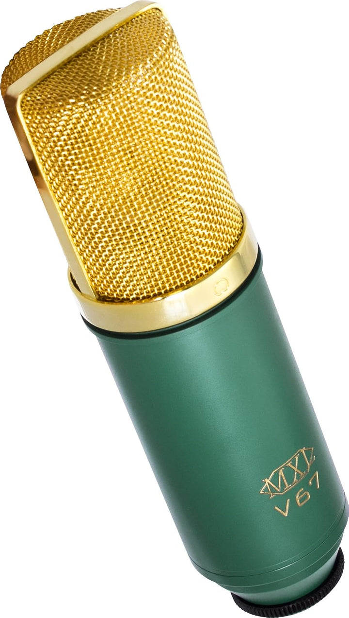 MXL V67G Large Capsule Condenser Mikrofon, grün / gold, MXL V67G
