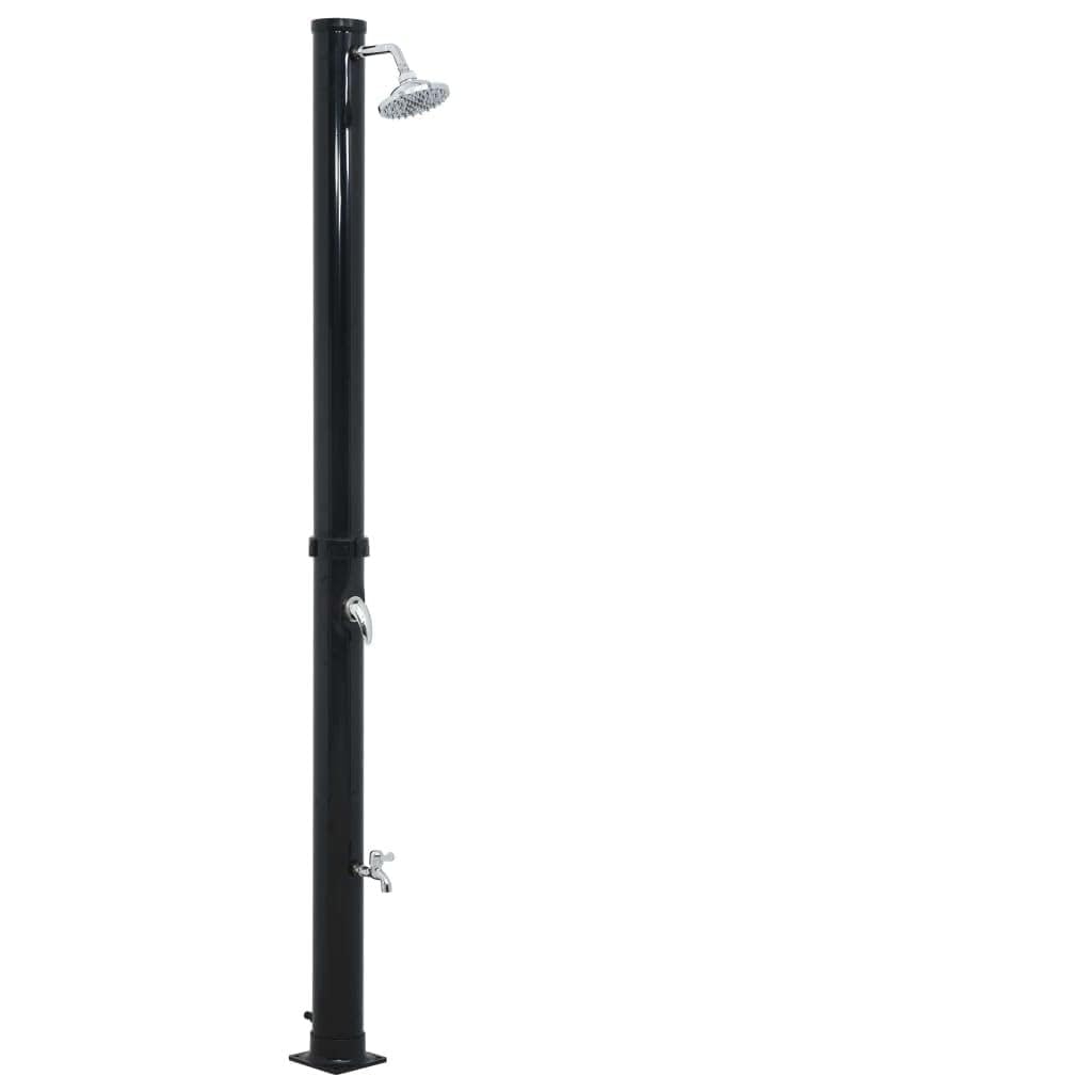 Solardusche Schwarz 220 cm 20 L für Garten Pool Camping Hinterhof