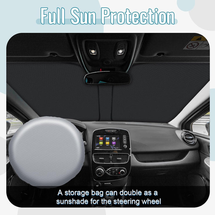[Upgrade] CDEFG Kompatibel mit Renault Clio 4 2013-2019 Sonnenschutz Abdeckungen Frontscheibe Sonnen