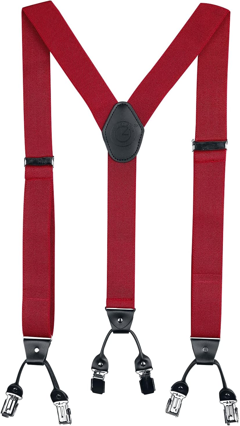 Banned Alternative Rockabilly Braces Unisex Hosenträger rot