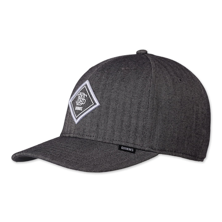 Djinns - Fine Herringbone - 6 Panel TrueFit Curved Visor Dad Cap Baseballcap Hat Kappe Mütze Caps Ei