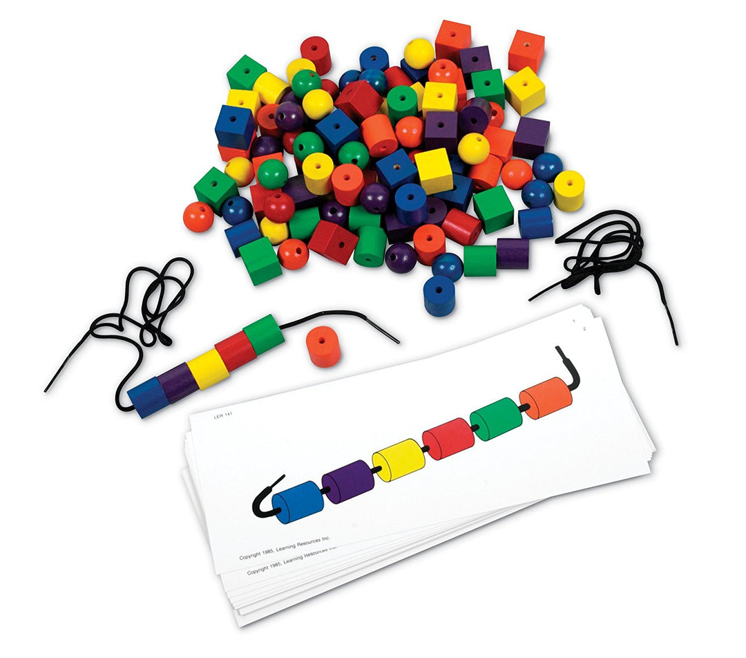 Learning Resources Perlen- und Musterkarten-Set, Perlen