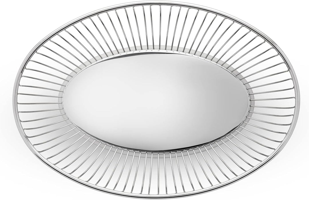 Alessi Drathkorb, oval aus Edelstahl, Oval