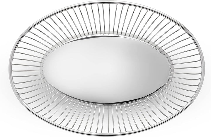 Alessi Drathkorb, oval aus Edelstahl, Oval