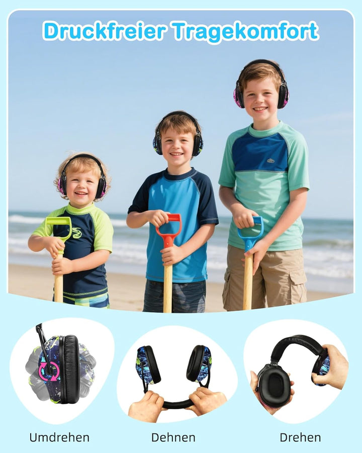 ZOHAN 030 Gehörschutz Kinder 2er Pack,Lärmschutz Kopfhörer Kinder mit Autismus, ohrenschützer kinder