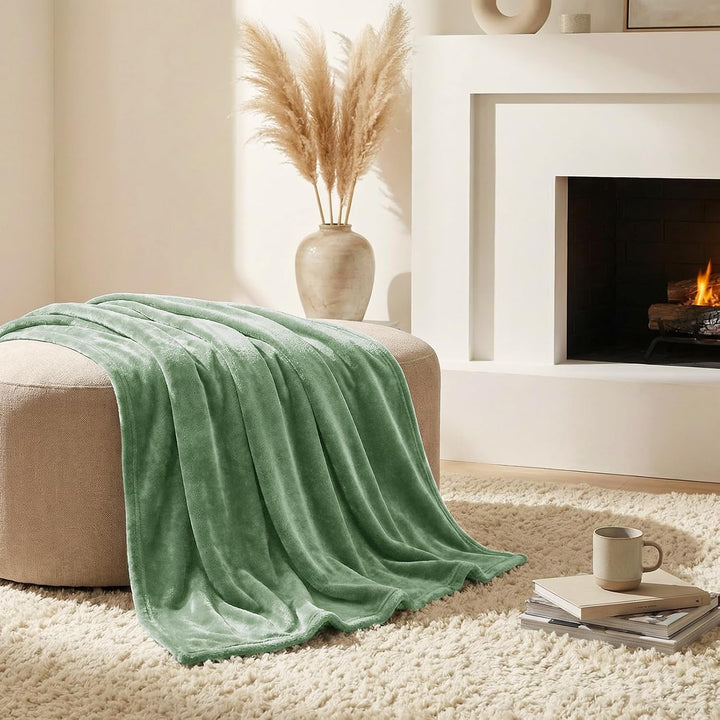 CozyLux Kuscheldecke Flauschig Decke 230x270 cm Grün, 230x270 cm Grün