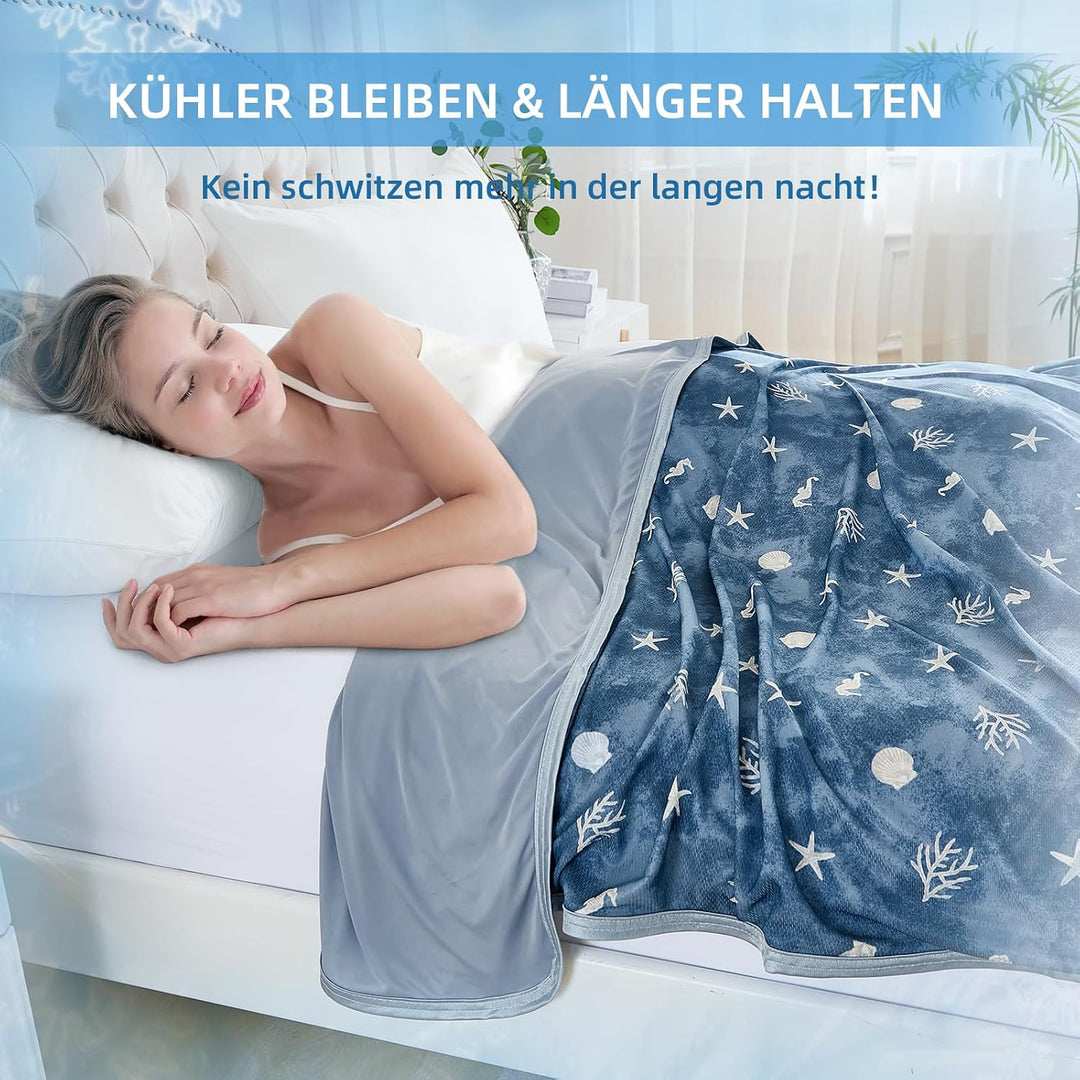 WONGS BEDDING Kühldecke Sommerdecke mit Japanische Arc-Chill Q-Max 0,43 Kühlfasern, Kühlende Decke f