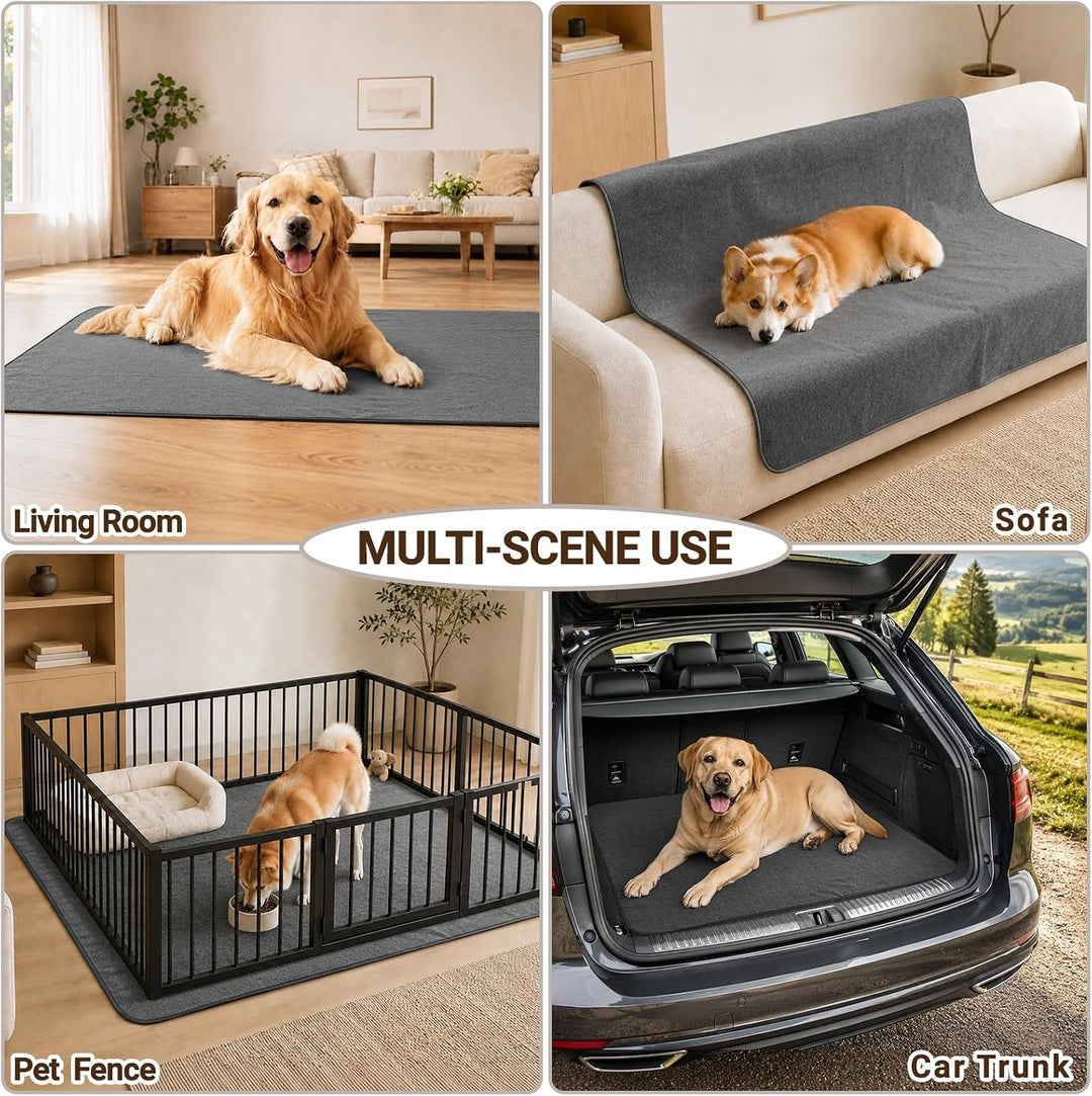 Baodan 2er Welpenunterlagen Waschbar, 90 x 80cm PIPI Matten für Hunde, Schnell Absorbierend Haustier