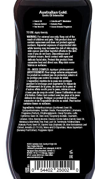 Australian Gold Dark Tanning Exotic Oil Spray, 10295, 1er Pack (1 x 0.237 l) &amp; Moisture Lock Tan Ext