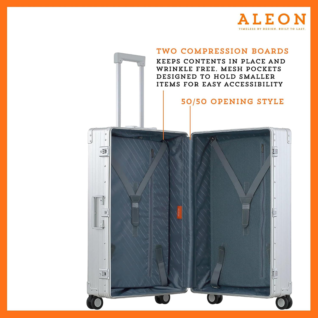 Aleon 30 Macro - 4-Rollen-Trolley 76.5 cm Silver 76 cm Silber, 76 cm Silber