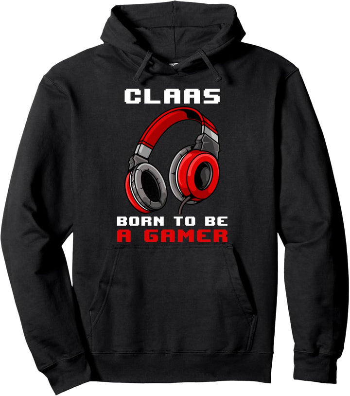 Claas - Born To Be A Gamer - Personalisiert Pullover Hoodie