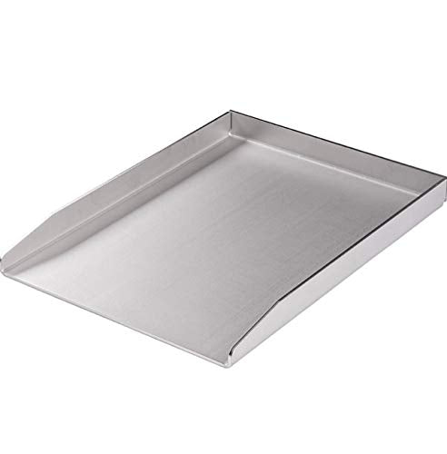 RuSchi BBQ universal Grillplatte aus Edelstahl BBQ Grillaufsatz Plancha