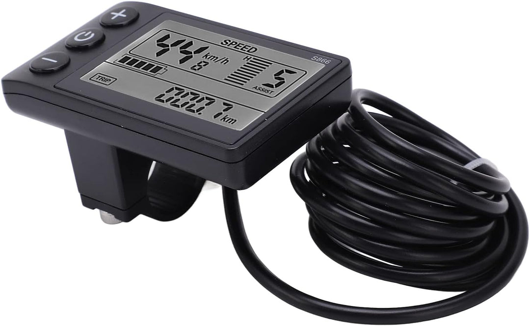 Wakects Display, S866 LCD Anzeige Bedienfeld Wasserdicht Fahrradcomputer Display Messgerät für Elekt