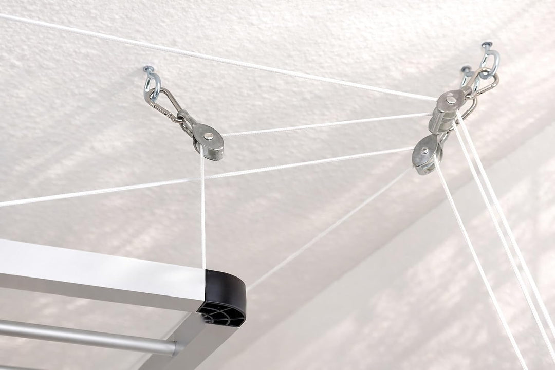 Lift Deckenwäscheständer - Deckentrockner - Wäscheständer für die Decke 120cm für Badewanne, Balkon,