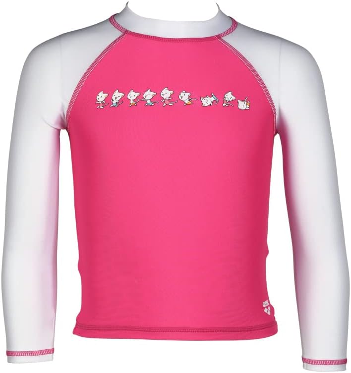ARENA Unisex Kinder Friends Kids Uv L/S Tee Shirt 92 Freak Rose-white, 92 Freak Rose-white