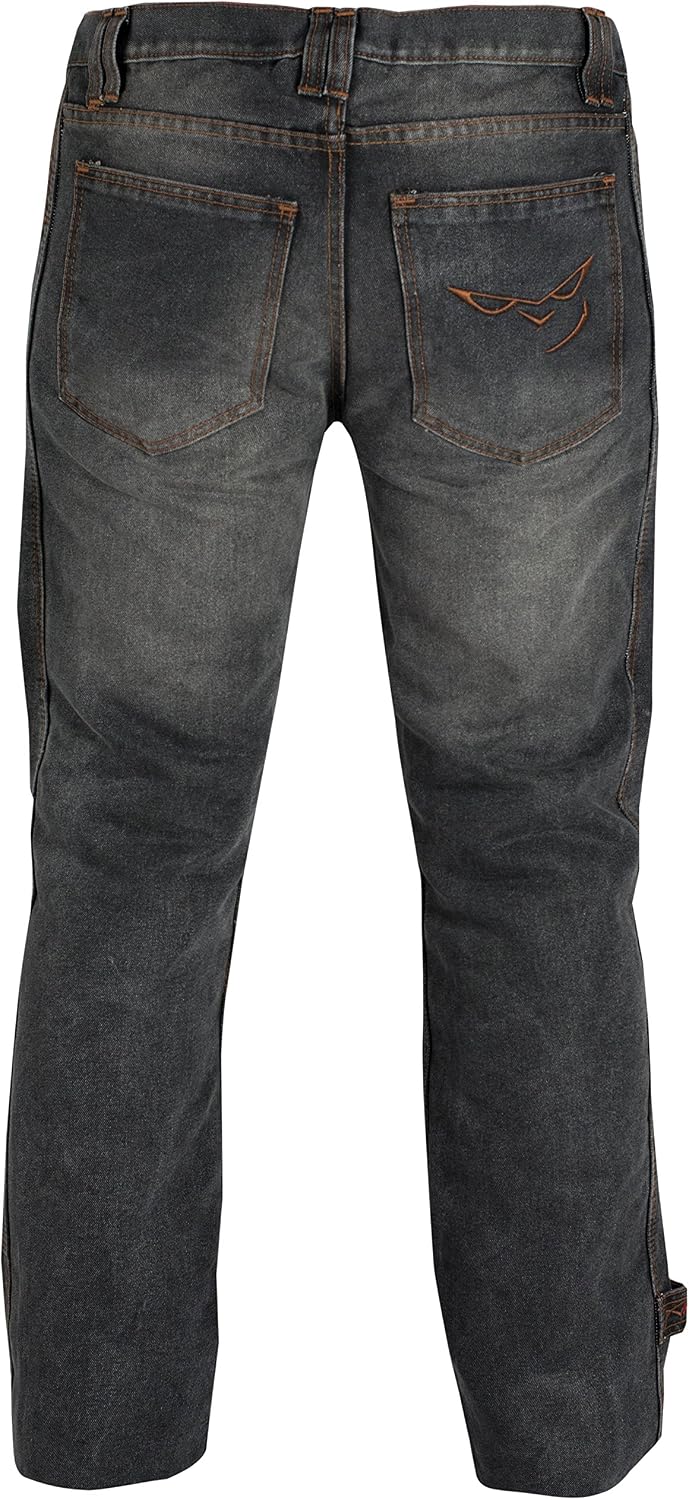 A-Pro Hose Jeans CE Protektoren Motorrad Lateral Verstaerkungen Motorradjeans Schwarz US 28 ( EU 42