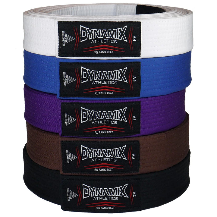 Dynamix Athletics Brazilian Jiu Jitsu Gürtel - Erwachsene - BJJ Ju Jutsu Gi Kimono Rank Belt Schwarz