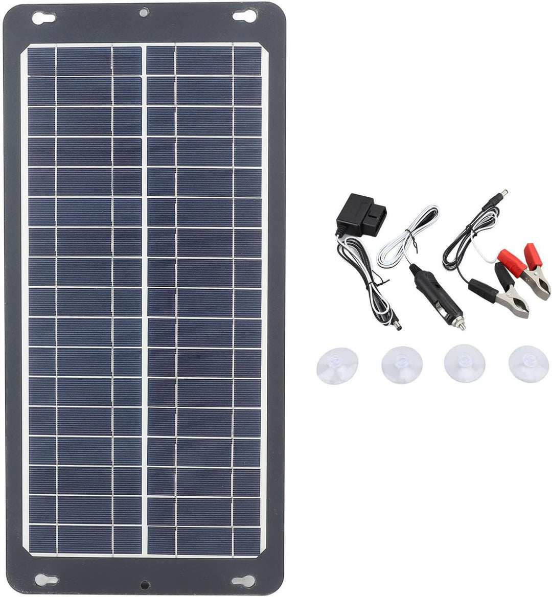 30-W-Solarpanel mit OBD-Stecker, 30-W-18-V-Solarpanel-Kit, Hocheffizientes Monokristallines Tragbare