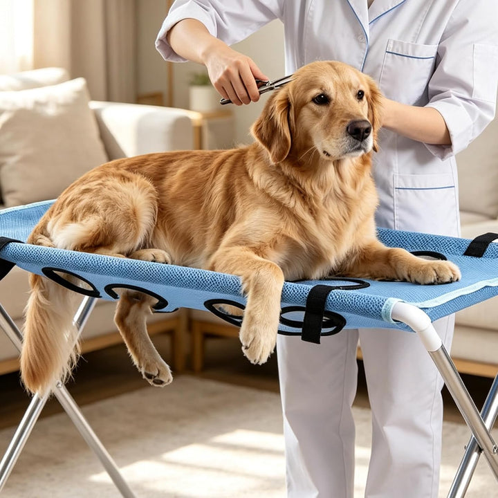 Haustierpflege-Hängematte, Hammock für Hunde Krallenschneider，Schwarz, Schwarz
