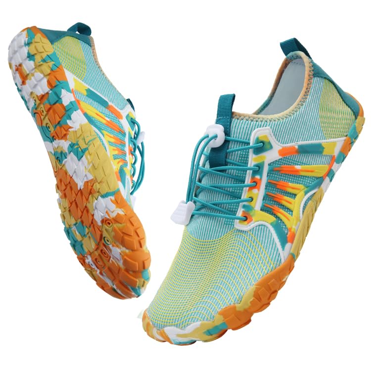 IceUnicorn Barfussschuhe Damen Herren Breite Traillaufschuhe Zehenschuhe Unisex Schwimmschuhe Strand