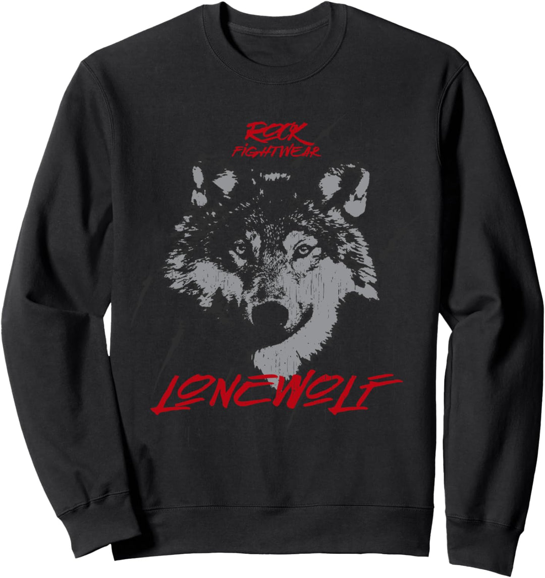 Rock Fight Wear Lone Wolf T-Shirt Geschenk Sweatshirt