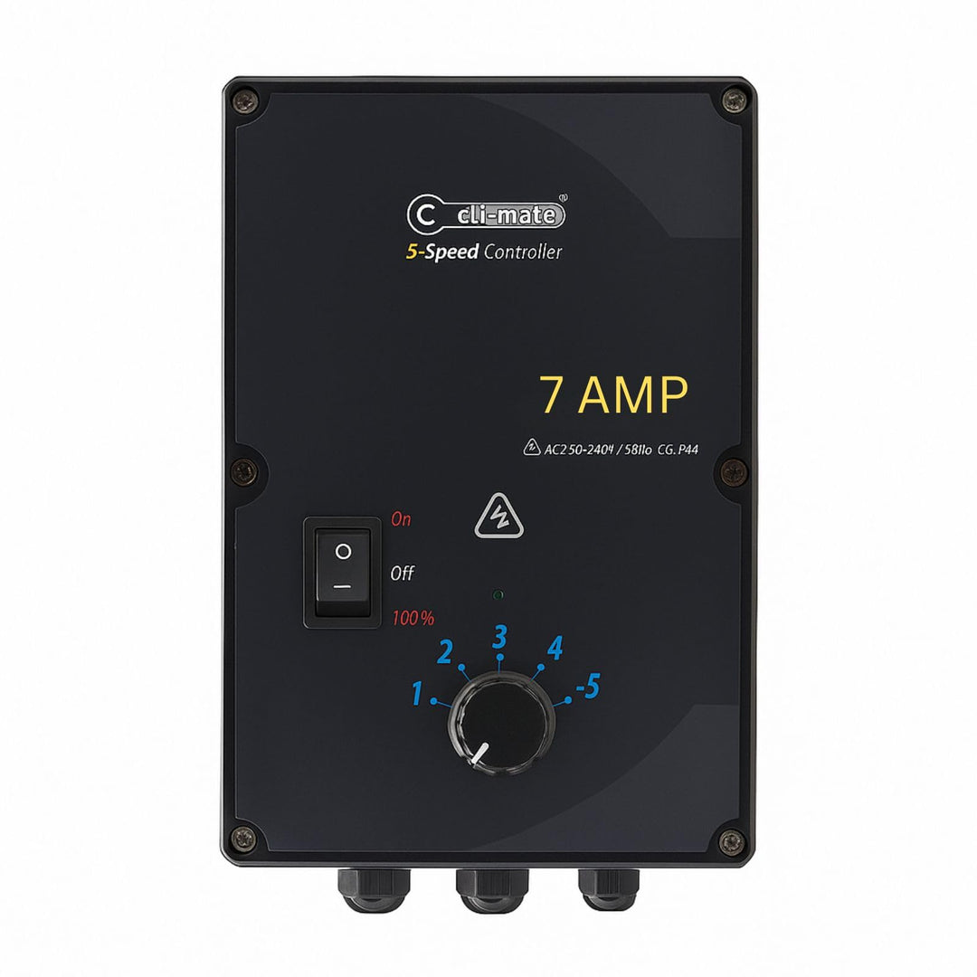 Weedness Cli-Mate 5 Speed Controllers 7A - Klimasteuerung Grow Anbau Indoor Lüfter Box Controller Ze