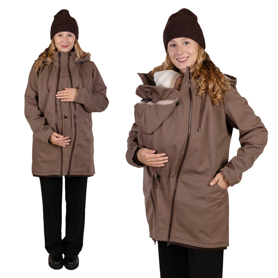 Viva la Mama – Allwetter Funktionsjacke für Mama und Baby, Umstandsjacke + Tragejacke - MELLORY L Vo