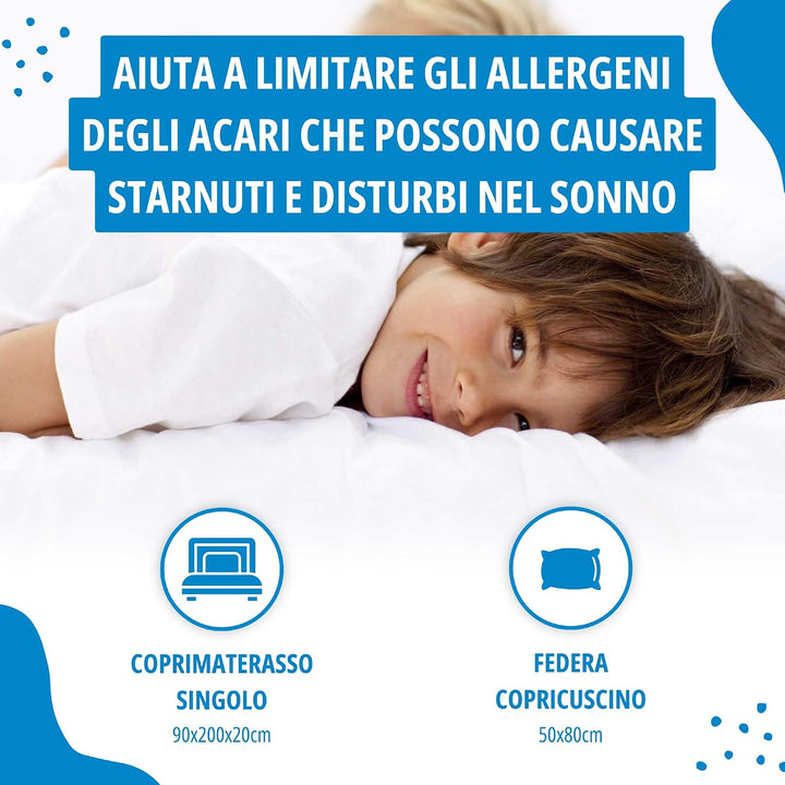 Allergosystem Cloud Travel Sets, Polyester, Keine Angabe, 90x200x20cm, 90x200x20cm