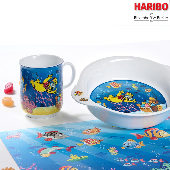 Kindergeschirr-Set HARIBO Seaworld | 2-teilig | blau, Seaworld