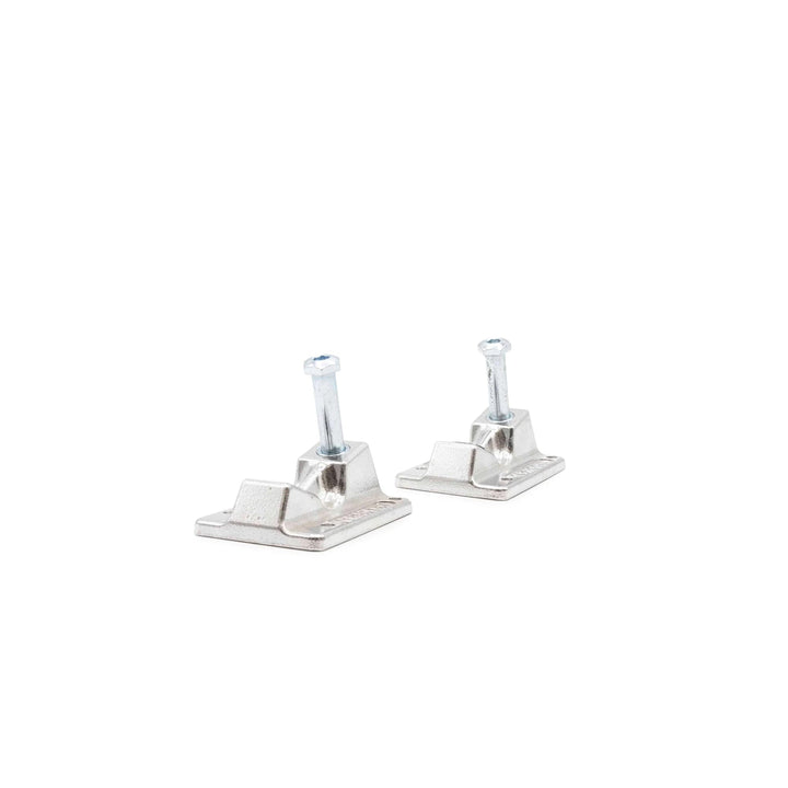 Indy IKP Skateboard Trucks Baseplates Inverted Kingpin Set Silber