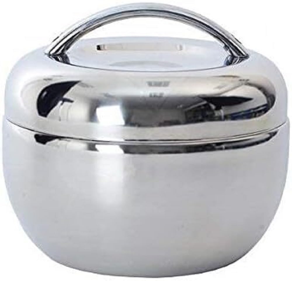 Thermobehälter Edelstahl Apfelform 2 L Silber, 2 L