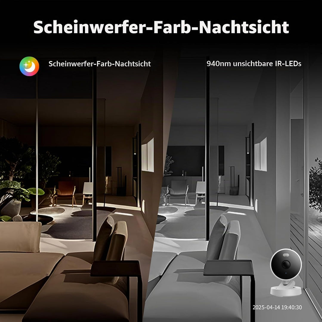 Aqara G100 2K Überwachungskamera Innen&amp;Aussen, Weiss, 2er-Pack Weiss 2 Pack, Weiss 2 Pack
