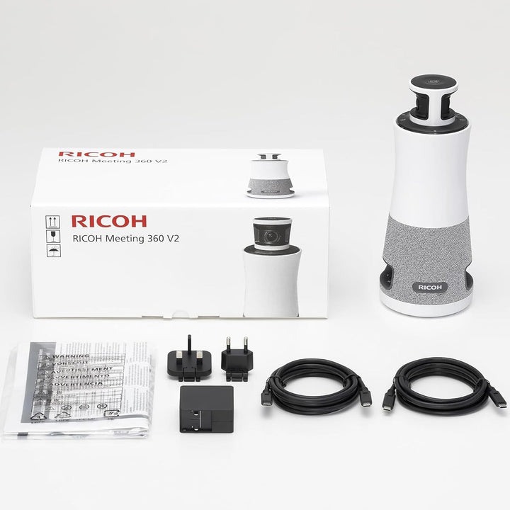 Ricoh (NEU) 360 Meeting Hub – 3-in-1, 360°, Konferenzkamera/Mikrofon/Lautsprecher, 1920 x 1080, 3,6