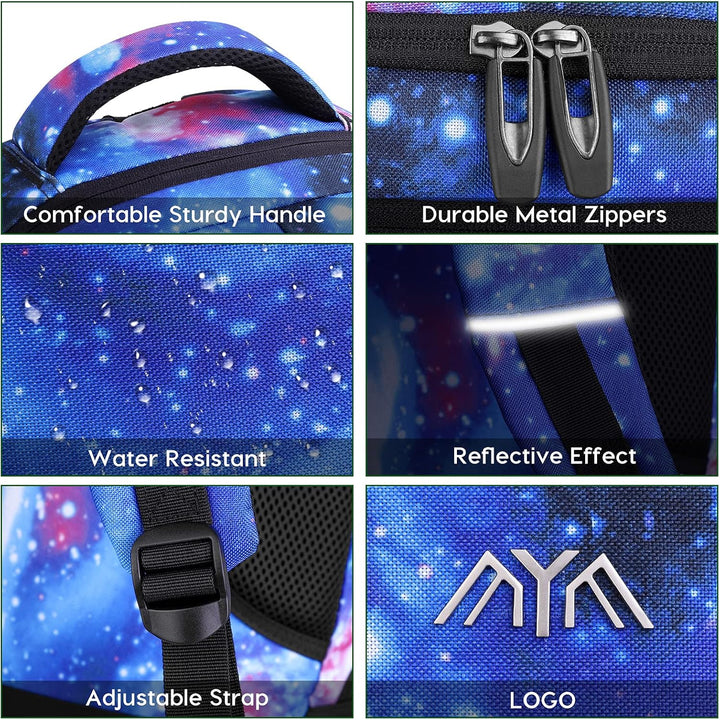 Schulrucksack Jungen Mädchen Teenager, Rucksack Schule Laptop Rucksack für Herren Damen Daypacks für