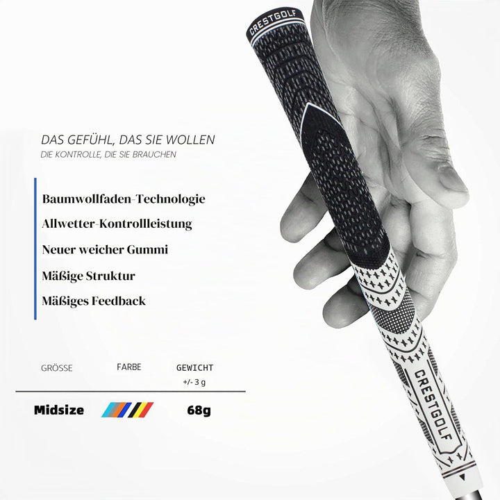 CRESTGOLF Golfgriffe Aktualisierte Multi-Compound-Golfgriffe für Golfschläger, Golf Grips Set mit 13