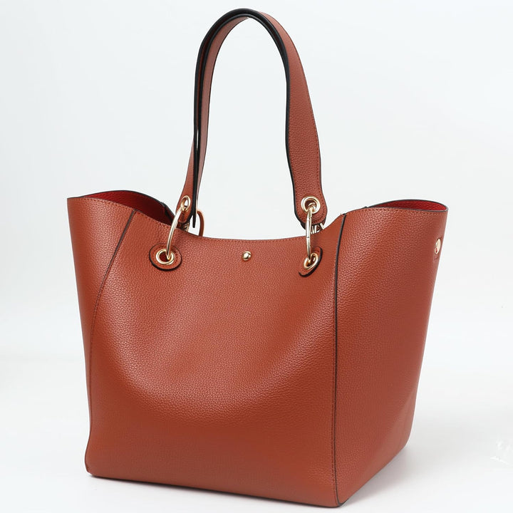 sqlp Damen Henkeltaschen Leder Gross Kapazität Shopper Tasche Student Schultasche Arbeit Handtasche