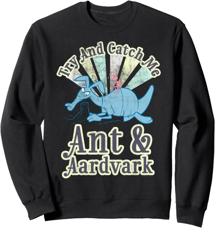 Pink Panther Ant And Aardvark Try And Catch Me Sweatshirt