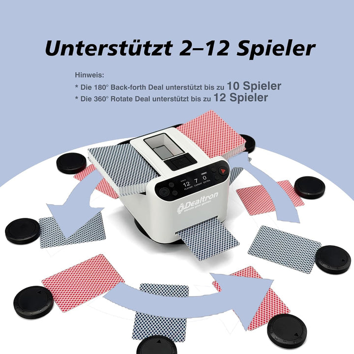 Verbesserte Kartenmischmaschine und Kartenausteiler, mit 8 Fernbedienungen, Automatischer Kartenmisc