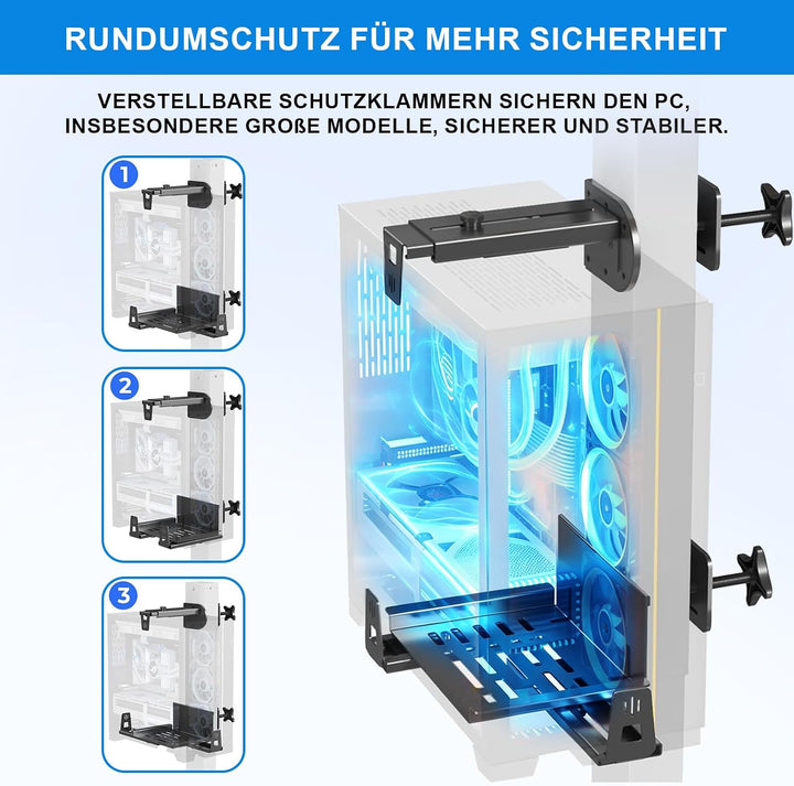 PC-Halterung unter dem Schreibtisch, Under Desk PC Mount